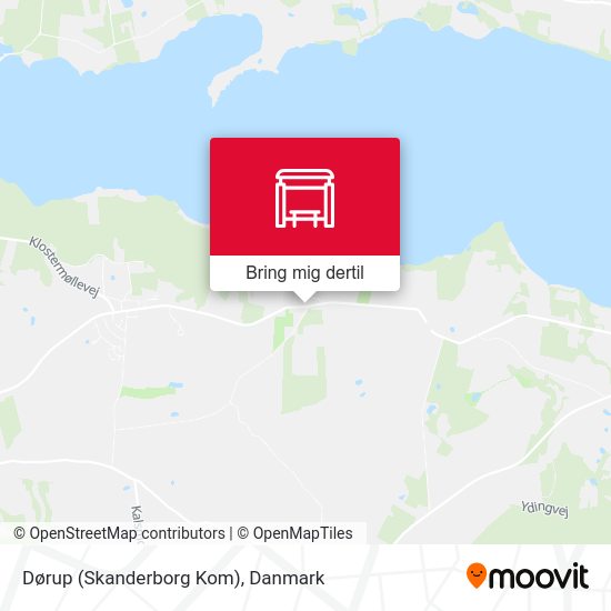 Dørup (Skanderborg Kom) kort
