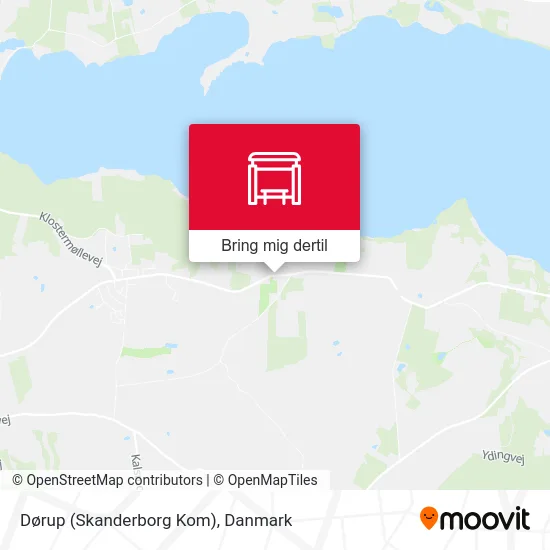 Dørup (Skanderborg Kom) kort