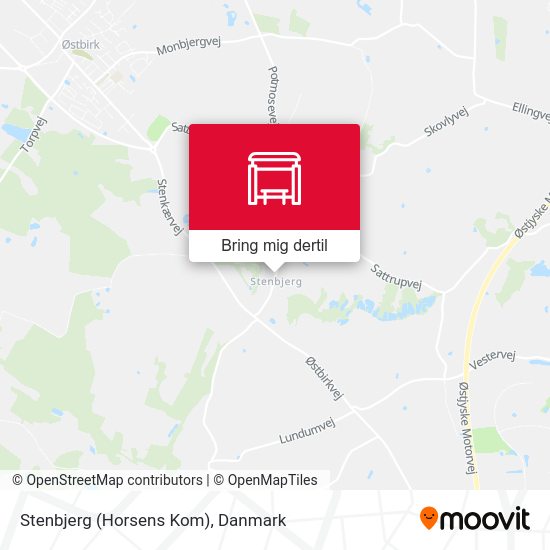 Stenbjerg (Horsens Kom) kort