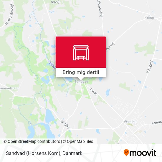 Sandvad  (Horsens Kom) kort