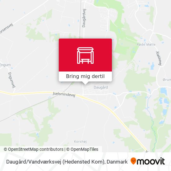 Daugård / Vandværksvej (Hedensted Kom) kort