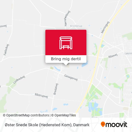 Øster Snede Skole (Hedensted Kom) kort