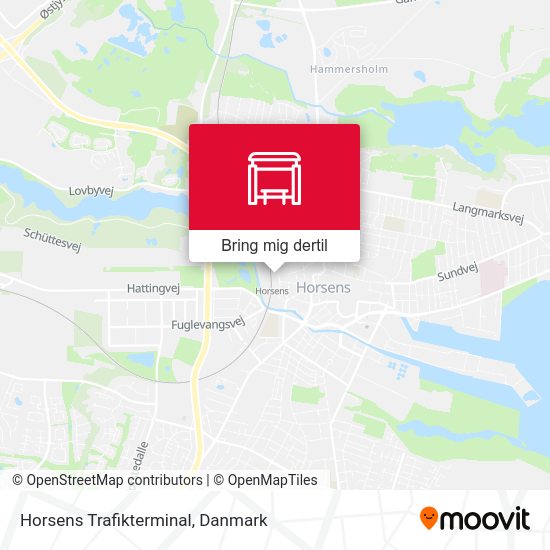Horsens Trafikterminal kort