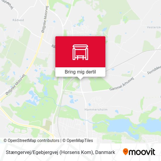 Stængervej / Egebjergvej (Horsens Kom) kort