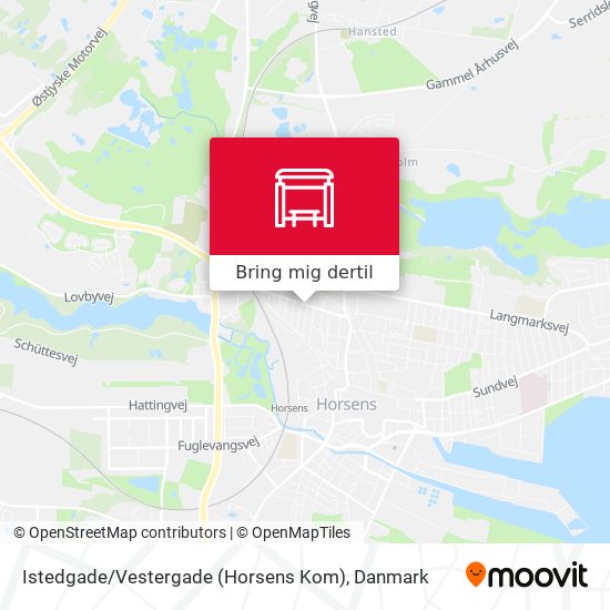Istedgade / Vestergade (Horsens Kom) kort