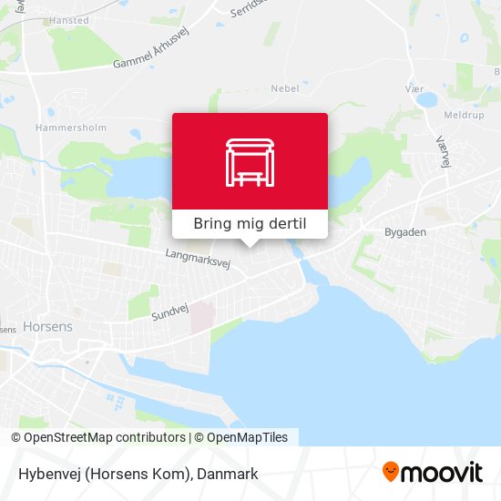 Hybenvej (Horsens Kom) kort