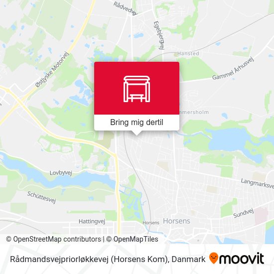 Rådmandsvejpriorløkkevej (Horsens Kom) kort