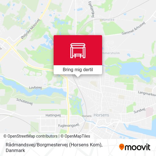 Rådmandsvej / Borgmestervej (Horsens Kom) kort