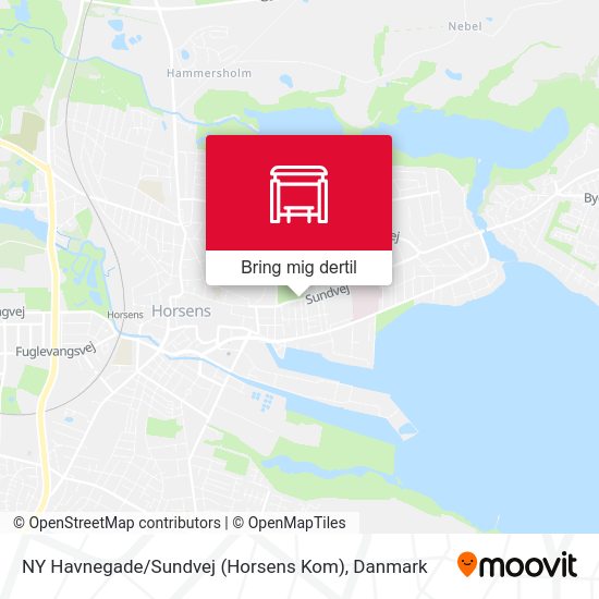 NY Havnegade / Sundvej (Horsens Kom) kort