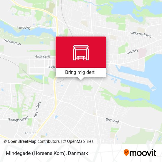 Mindegade (Horsens Kom) kort