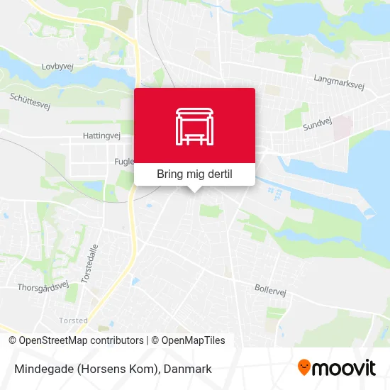 Mindegade (Horsens Kom) kort