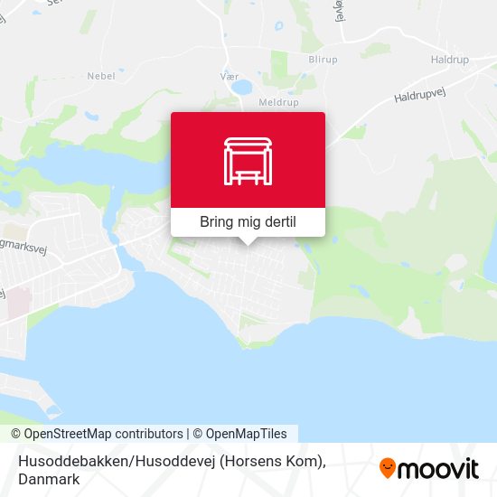 Husoddebakken / Husoddevej (Horsens Kom) kort