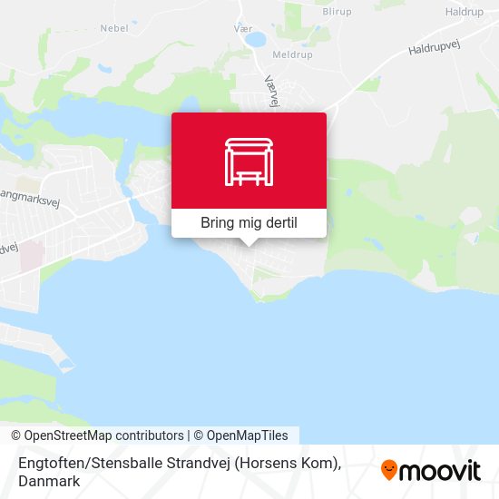 Engtoften / Stensballe Strandvej (Horsens Kom) kort