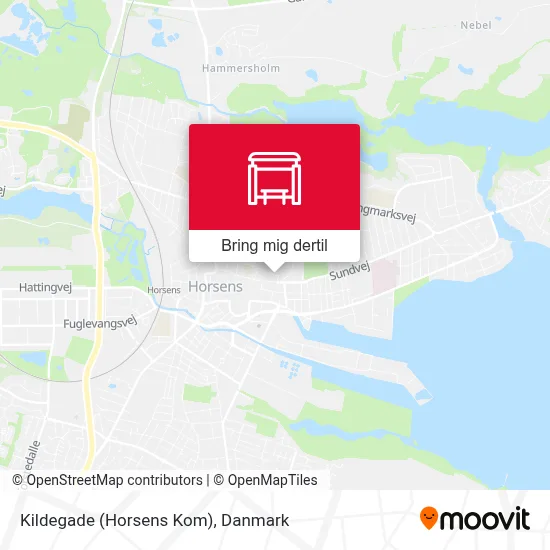 Kildegade (Horsens Kom) kort