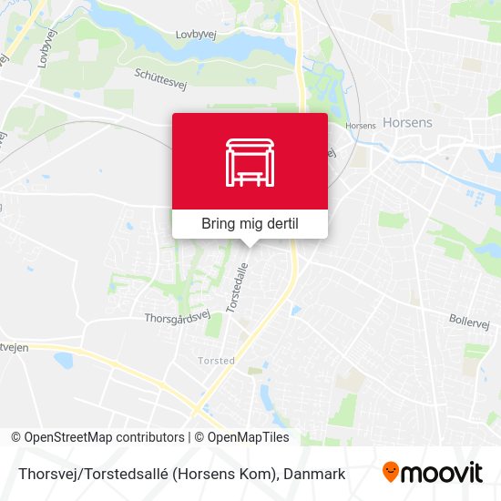Thorsvej / Torstedsallé (Horsens Kom) kort