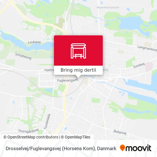 Drosselvej / Fuglevangsvej (Horsens Kom) kort