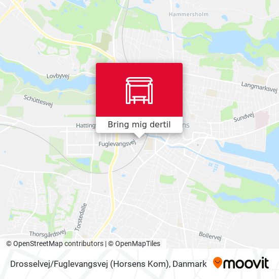 Drosselvej / Fuglevangsvej (Horsens Kom) kort