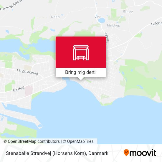 Stensballe Strandvej (Horsens Kom) kort