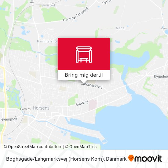 Bøghsgade / Langmarksvej (Horsens Kom) kort