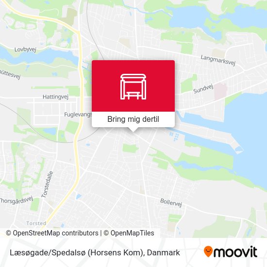 Læsøgade / Spedalsø (Horsens Kom) kort