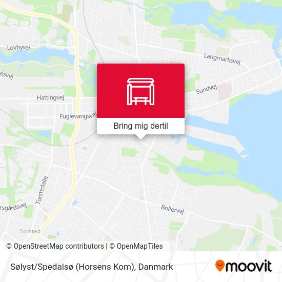 Sølyst/Spedalsø (Horsens Kom) kort