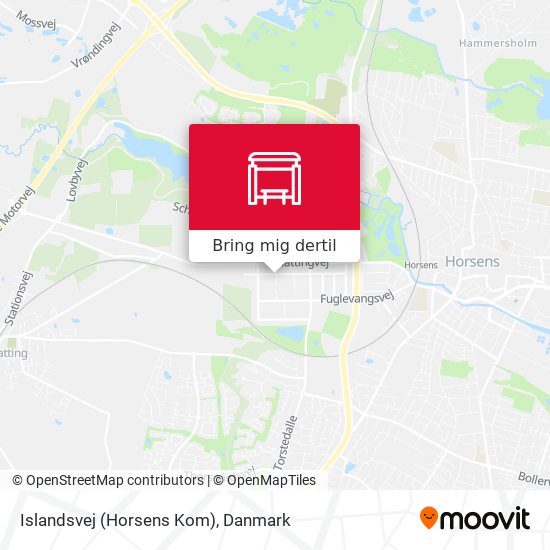 Islandsvej (Horsens Kom) kort