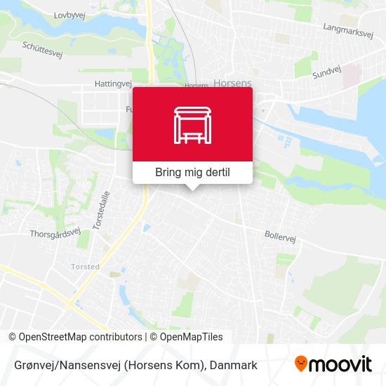Grønvej / Nansensvej (Horsens Kom) kort