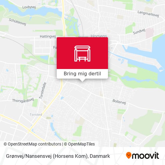 Grønvej / Nansensvej (Horsens Kom) kort