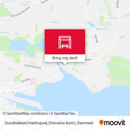 Sundbakken / Haldrupvej (Horsens Kom) kort