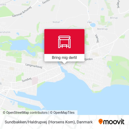 Sundbakken / Haldrupvej (Horsens Kom) kort