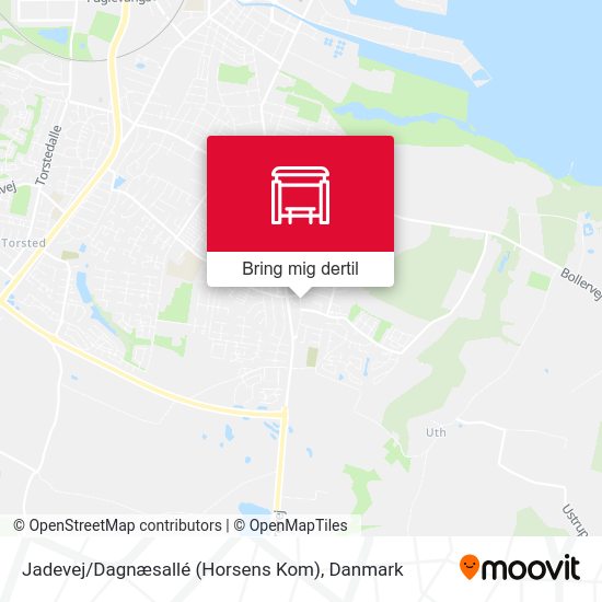 Jadevej / Dagnæsallé (Horsens Kom) kort