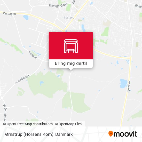 Ørnstrup (Horsens Kom) kort