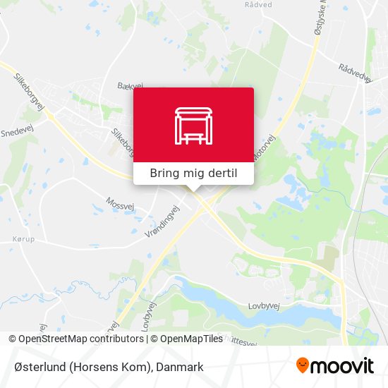 Østerlund (Horsens Kom) kort