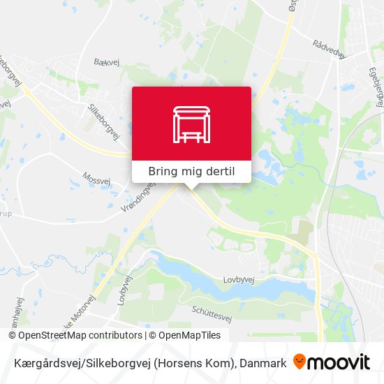 Kærgårdsvej / Silkeborgvej (Horsens Kom) kort