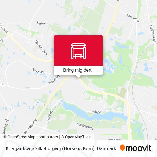 Kærgårdsvej / Silkeborgvej (Horsens Kom) kort