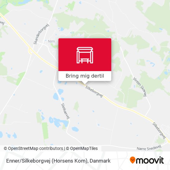 Enner / Silkeborgvej (Horsens Kom) kort