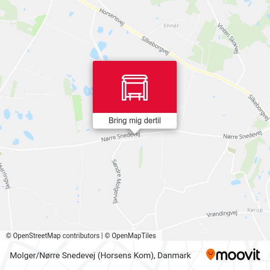 Molger / Nørre Snedevej (Horsens Kom) kort