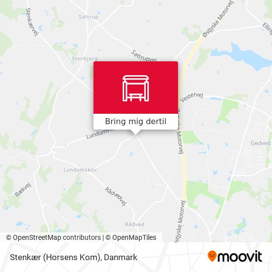 Stenkær (Horsens Kom) kort
