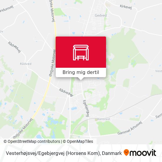 Vesterhøjsvej / Egebjergvej (Horsens Kom) kort