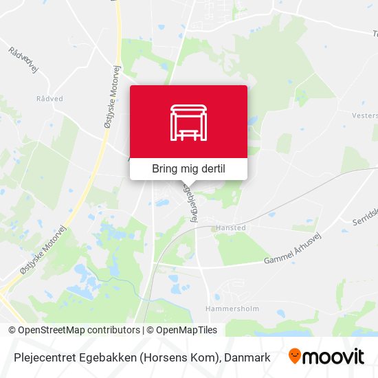 Plejecentret Egebakken (Horsens Kom) kort