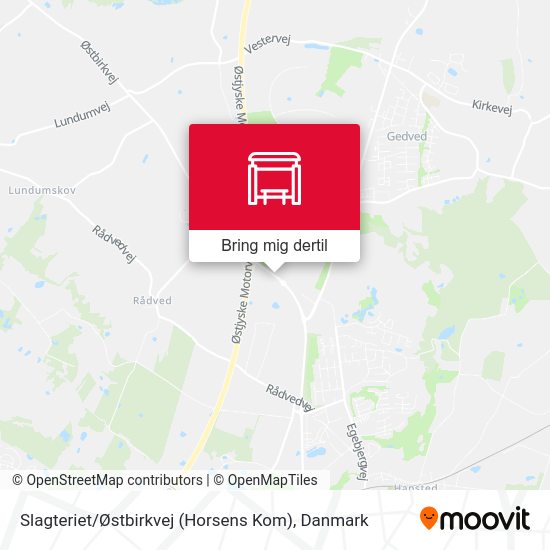Slagteriet / Østbirkvej (Horsens Kom) kort