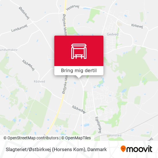 Slagteriet / Østbirkvej (Horsens Kom) kort