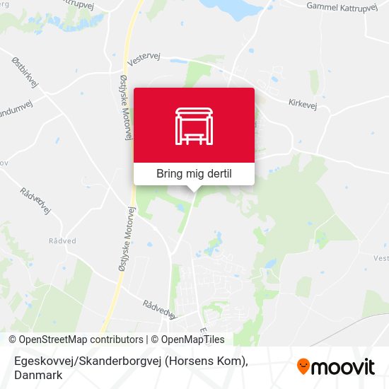 Egeskovvej / Skanderborgvej (Horsens Kom) kort