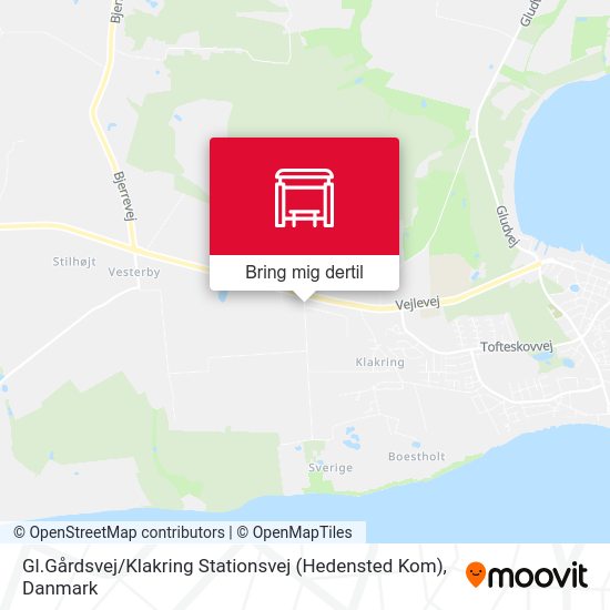 Gl.Gårdsvej / Klakring Stationsvej (Hedensted Kom) kort