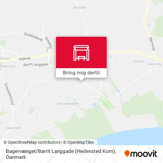 Bagervænget / Barrit Langgade (Hedensted Kom) kort