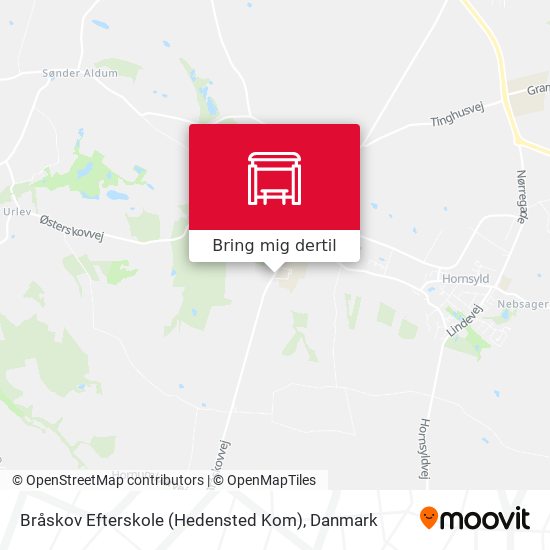 Bråskov Efterskole (Hedensted Kom) kort