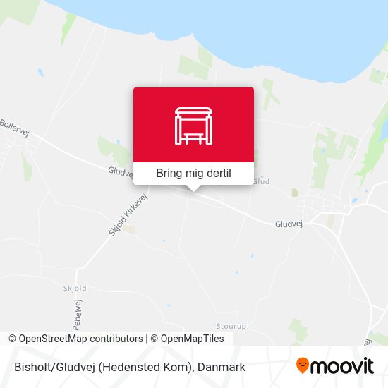 Bisholt / Gludvej (Hedensted Kom) kort