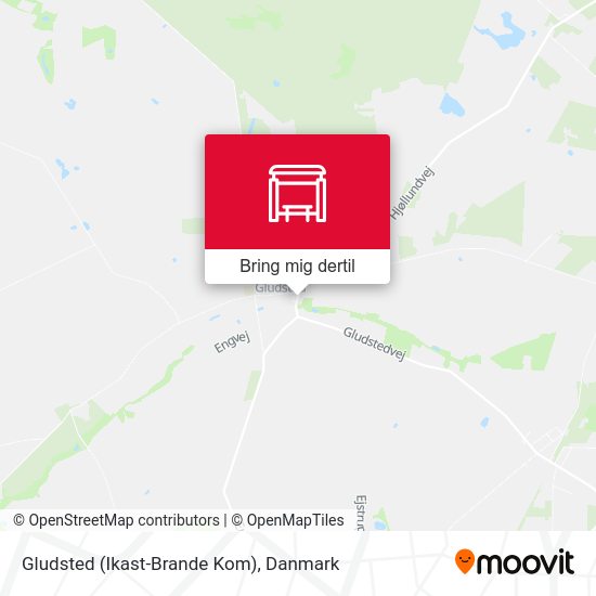 Gludsted (Ikast-Brande Kom) kort