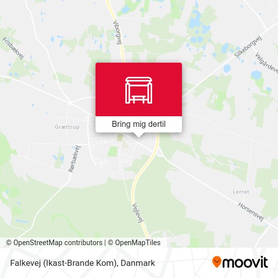 Falkevej (Ikast-Brande Kom) kort