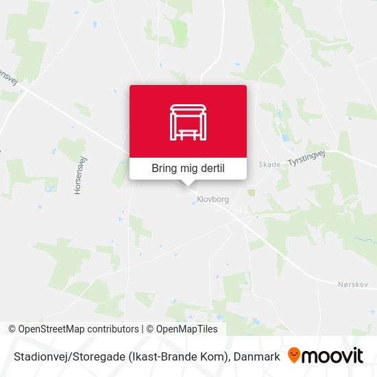 Stadionvej / Storegade (Ikast-Brande Kom) kort